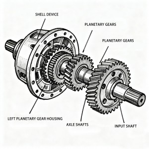 Differential Planetary Gearbox